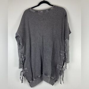 Free People One waffle knit tunic top